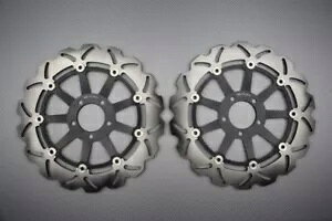 u[L fBXN tg EF[u t[g 320 mm ̃yA KAWASAKI ZX7R ZX-7R 1996-2003- Pair of brake discs front wave fleet 320 mm KAWASAKI ZX7R ZX-7R 1996-2003-