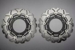 EF[u t[eBO tg u[L fBXN 310mm ̃yA SUZUKI VSTROM 1000 V-STROM 2012-16 Pair of Wave Floating Front Brake Discs 310mm SUZUKI VSTROM 1000 V-STROM 2012-16