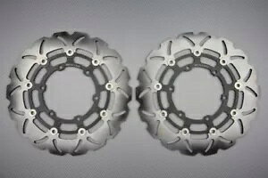 �E�F�[�u �t���[�e�B���O �t�����g �u���[�L �f�B�X�N 305mm BMW K 1100LT ABS �Ȃ� 1992-2000 �̃y�A Pair of Wave Floating Front Brake Discs 305mm BMW K 1100LT NO ABS 1992-2000 �y���s�A���i�z