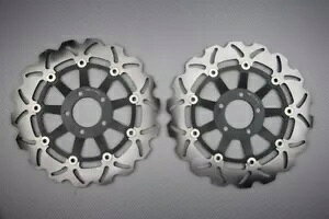 EF[u t[eBO tg u[L fBXN 300mm ̃yA KAWASAKI ZXR 400 ZX400 1989-1990 Pair of Wave Floating Front Brake Discs 300mm KAWASAKI ZXR 400 ZX400 1989-1990