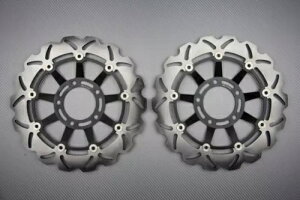 �u���[�L �f�B�X�N �t�����g �E�F�[�u �t���[�g 320 mm �g���C�A���t �^�C�K�[-1050 SE 115NG 2009-2013- Brake discs front wave fleet 320 mm triumph tiger-1050 se 115ng 2009-2013-