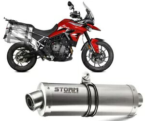 GL][XgXg[ Mivv }t[ I[o X`[ gCAt ^CK[ 900 GT PRO RALLY 2021 - 2023 Exhaust Storm Mivv Muffler OVAL Steel Triumph Tiger 900 GT PRO RALLY 2021 - 2023