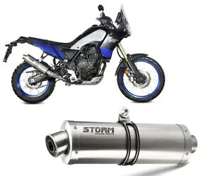 rCXg[ by Mivv }t[ I[oX`[ }n el 700 2019 - 2024p Exhaust Storm by Mivv Muffler Oval Steel for Yamaha Tenere 700 2019 - 2024