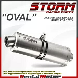 Mivv �I�[�o���X�e�����X�X�`�[�����G�L�]�[�X�g�X�g�[�� Benelli TRK 502 X 2018 - 2020�p Exhaust Storm by Mivv Oval Stainless Steel for Benelli TRK 502 X 2018 - 2020 �y���s�A���i�z