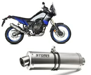 GL][XgXg[ Mivv }t[ I[o X`[ }n el 700 [hCh 2022 - 2024 Exhaust Storm Mivv Muffler Oval Steel Yamaha Tenere 700 World raid 2022 - 2024