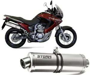 rCXg[ by Mivv }t[ I[oX`[ z_ Xlv Transalp 700 2008 - 2013p Exhaust Storm by Mivv Muffler Oval Steel for Honda Xlv Transalp 700 2008 - 2013