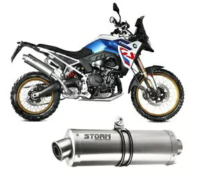 �r�C�}�t���[ �X�g�[�� By Mivv �I�[�o�� �X�e�����X�X�`�[�� BMW F 900 GS 2024�B Exhaust Muffler Storm By Mivv Oval Stainless Steel BMW F 900 GS 2024. �y���s�A���i�z