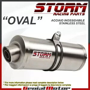 Exhaust Storm by Mivv �}�t���[ �I�[�o���X�`�[�� �X�Y�L GSX 1250 Fa 2015 15�p Exhaust Storm by Mivv Muffler Oval Steel for Suzuki Gsx 1250 Fa 2015 15 �y���s�A���i�z