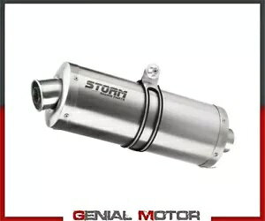 Exhaust Storm by Mivv }t[ I[o X`[ BMW F 800 S / St 2006 06p Exhaust Storm by Mivv Muffler Oval Steel for Bmw F 800 S / St 2006 06