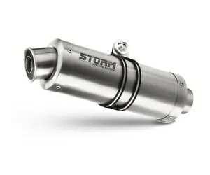 Exhaust Storm by Mivv }t[ I[o X`[ }n Fzs 1000 Fazer 2001 - 2005p Exhaust Storm by Mivv Muffler Oval Steel for Yamaha Fzs 1000 Fazer 2001 - 2005