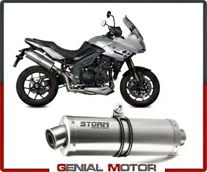 Exhaust Storm by Mivv }t[ I[o X`[ gCAt ^CK[ 1050 X|[c 2017 - 2019 Exhaust Storm by Mivv Muffler Oval Steel Triumph Tiger 1050 Sport 2017 - 2019