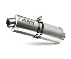 Exhaust Storm by Mivv }t[ I[o X`[ gCAt ^CK[ 800 2011 - 2014p Exhaust Storm by Mivv Muffler Oval Steel for Triumph Tiger 800 2011 - 2014