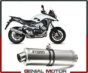 rCXg[ by Mivv }t[ I[oX`[ z_ NXi[ 2015 - 2016p Exhaust Storm by Mivv Muffler Oval Steel for Honda Crossrunner 2015 - 2016
