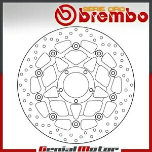 �u���[�L �f�B�X�N �t���[�e�B���O Brembo Oro �t�����g Ducati Multistrada S 1260 2018 - 2019 Brake Disc Floating Brembo Oro Front Ducati Multistrada S 1260 2018 - 2019