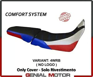V[g Th Jo[ Palinuro Com zCg-bh-u[ z_ AtJcC 1000 2015-2019 Seat saddle cover Palinuro Com White-Red-Blue HONDA AFRICA TWIN 1000 2015-2019