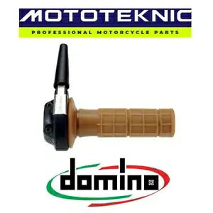 Domino Ghepard ���B���e�[�W�o�C�N�Ƀt�B�b�g����O���b�v�t���V���O���P�[�u���X���b�g�� Domino Ghepard Single Cable Throttle with Grips to fit Vintage Bikes �y���s�A���i�z