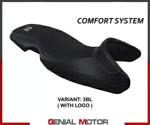 V[g Th Jo[ ^E RtH[g VXe ubN BL+S T.I. BMW G 650 GS 2010-2016 Seat saddle cover Tauro comfort system Black BL+logo T.I. BMW G 650 GS 2010-2016