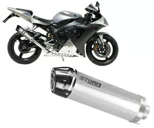 GL][Xg}t[ Xg[ GP ST.STEEL J[{Lbv }n YZF 1000 R1 2002 - 2003p Exhaust Muffler Storm GP ST.STEEL carbon cap for YAMAHA YZF 1000 R1 2002 - 2003