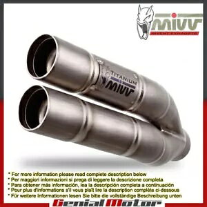 Mivv rC}t[ _uK `^ Kawasaki Zx-6 R 636 2013 - 2016p Mivv Exhaust Muffler Double Gun Titanium for Kawasaki Zx-6 R 636 2013 - 2016