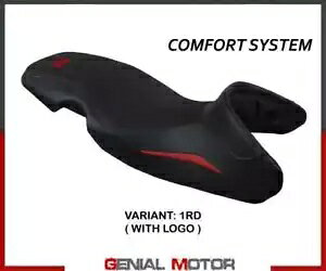 V[g Th Jo[ [K RtH[g VXe bh RD + S T.I. BMW F 650 GS 2000-2007 Seat saddle cover Mogan comfort system Red RD + logo T.I. BMW F 650 GS 2000-2007