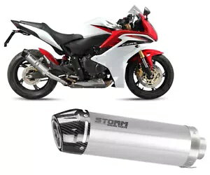 GL][Xg}t[ Xg[ GP ST.STEEL J[{Lbv z_ CBR 600 F 2011 - 2013 Exhaust Muffler Storm GP ST.STEEL carbon cap for HONDA CBR 600 F 2011 - 2013