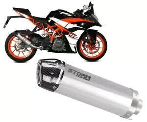 rC}t[ Xg[ GP ST.STEEL J[{Lbvt KTM RC 390 2017 - 2020 Exhaust Muffler Storm GP ST.STEEL with carbon cap for KTM RC 390 2017 - 2020