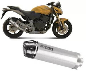 GL][Xg}t[ Xg[ GP ST.STEEL J[{Lbv z_ z[lbg 600 2007 - 2013 Exhaust Muffler Storm GP ST.STEEL carbon cap for HONDA HORNET 600 2007 - 2013