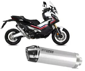 エキゾーストマフラー ストーム GP ST.STEEL カーボンキャップ ホンダ X-ADV 750 2017 - 2024用 Exhaust Muffler Storm GP ST.STEEL carbon cap for HONDA X-ADV 750 2017 - 2024