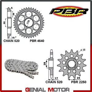EK1339G �`�F�[�� �X�v���P�b�g �L�b�g 15 39 520 PBR �h�D�J�e�B 1199 �p�j�K�[�� 2012 - 2014 EK1339G Chain Sprockets Kit 15 39 520 PBR DUCATI 1199 PANIGALE 2012 - 2014 �y���s�A���i�z