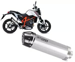 �r�C�}�t���[ �X�g�[�� GP ST.STEEL �J�[�{���L���b�v KTM 690 DUKE 2012 - 2018 Exhaust Muffler Storm GP ST.STEEL carbon cap for KTM 690 DUKE 2012 - 2018 �y���s�A���i�z