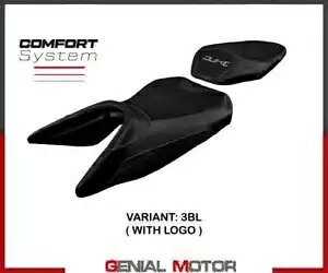 V[gThJo[ ~WF RtH[gVXe ubN BL+S T.I. KTM 125 f[N 2017-2023 Seat saddle cover Mirje comfort system Black BL+logo T.I. KTM 125 Duke 2017-2023