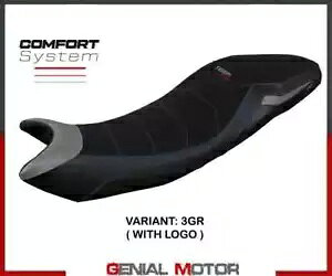 V[gThJo[ Derry comf sys O[ GR+S T.I.gCAt ^CK[ 660 2021-2023 Seat saddle cover Derry comf sys Gray GR+logo T.I. Triumph Tiger 660 2021-2023