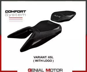 V[g Th Jo[ mC RtH[g VXe Vo[ SL+S T.I. KTM 250 f[N 2017-2023 Seat saddle cover Neum comfort system Silver SL+logo T.I. KTM 250 Duke 2017-2023