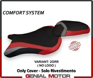 �V�[�g �T�h�� �J�o�[ Molina Com �O���[-���b�h(GRR)T.I.TRIUMPH Street Triple 2017-2021 Seat saddle cover Molina Com Gray-Red(GRR)T.I.TRIUMPH STREET TRIPLE 2017-2021 �y���s�A���i�z