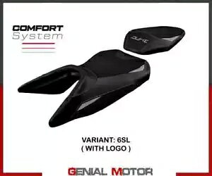 �V�[�g�T�h���J�o�[ �~���W�F �R���t�V�X �V���o�[ SL+���S T.I. KTM 125 �f���[�N 2017-2023 Seat saddle cover Mirje comf sys Silver SL+logo T.I. KTM 125 Duke 2017-2023 �y���s�A���i�z