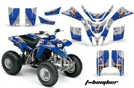 ヤマハ ブラスター 200 デカール グラフィック クワッド ATV キット 1988-2005 TBOMBER ブルー Yamaha Blaster 200 Decal Graphic Quad ATV Kit 1988-2005 TBOMBER BLU