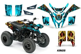 ヤマハ ブラスター 200 デカール グラフィック クワッド ATV キット 1988-2005 KINGS Yamaha Blaster 200 Decal Graphic Quad ATV Kit 1988-2005 KINGS