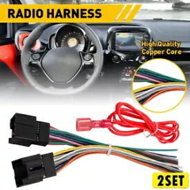2セットカーステレオラジオ配線ハーネスアダプターキャデラックシボレーGMCシエラ用 2Set Car Stereo Radio Wiring Harness Adapter for Cadillac Chevrolet GMC Siera