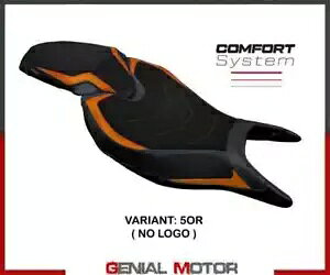 ThJo[ Zi RtVXe IW T.I.gCAt Xs[h gv 1200 RS 2022-2023- Saddle cover Senna Comf system orange T.I. Triumph speed triple 1200 RS 2022-2023-