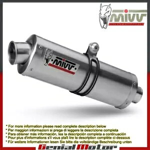Mivv rC}t[ I[o XeXX`[ z_ z[lbg 600 2001 - 2002p Mivv Exhaust Muffler Oval Stainless Steel for Honda Hornet 600 2001 - 2002