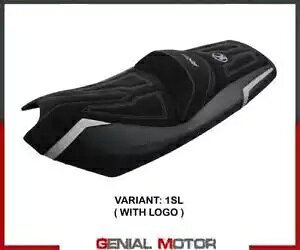 �T�h���J�o�[ �V�[�g�J�o�[ ���W�J �V���o�[ SL+���S T.I. Kymco AK 550 2017 - 2023- Saddle cover seat cover Rajka silver SL + logo T.I. for Kymco AK 550 2017 - 2023- �y���s�A���i�z