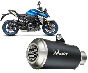 GL][Xg}t[ IBX LV-10 ubN XYL GSX-S 1000 2021 2023 Exhaust Muffler Leovince LV-10 BLACK SUZUKI GSX-S 1000 2021 2023