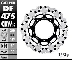 Galfer �u���[�L�f�B�X�N �t�����g �E�F�[�u�t���[�g �O�� Rx 320x5 ���}�n MT-10 TOURER EDITI 2018- Galfer brake disc front wave float gro Rx 320x5 Yamaha MT-10 TOURER EDITI 2018- �y���s�A���i�z