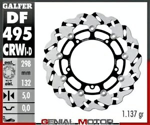 Galfer �u���[�L�f�B�X�N �t�����g�E WAVE FLOAT GROOVED 298x5YAMAHA TRACER ABS18-20- Galfer brake discs front right WAVE FLOAT GROOVED 298x5YAMAHA TRACER ABS18-20- �y���s�A���i�z