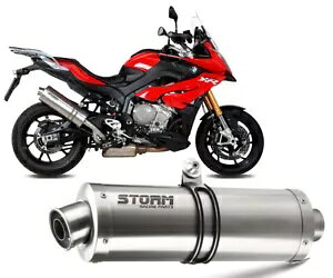 Exhaust Storm by Mivv �}�t���[ �I�[�o�� �X�`�[�� LX2 Bmw S 1000 Xr 2015 - 2019�p Exhaust Storm by Mivv Muffler Oval Steel LX2 for Bmw S 1000 Xr 2015 - 2019
