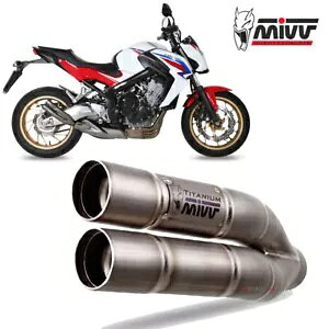 Mivv rC}t[ _uK `^ kat z_ CB 650 F 2014 - 2016 Mivv Exhaust Muffler Double Gun Titanium kat for HONDA CB 650 F 2014 - 2016
