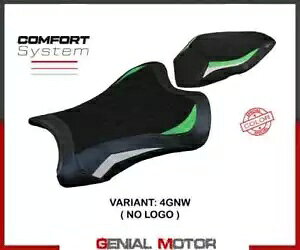 ThJo[ Dexter Comf VXe O[ zCg T.I.JTL jW ZX 10 R 2021-2023- Saddle cover Dexter Comf system green white T.I. Kawasaki ninja ZX 10 R 2021-2023-