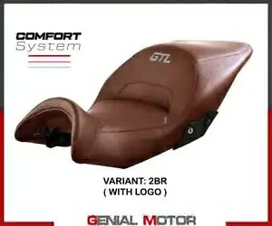 V[gThJo[ `A RtVX uE BR+S T.I. BMW K 1600 GTL 2010-2023 Seat saddle cover Lithia comf sys Brown BR+logo T.I. BMW K 1600 GTL 2010-2023