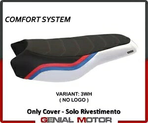 ThJo[ V[gJo[ {2 RtH[gVXe zCg(WH)T.I.BMW R 1200 GS 2017-2021- Saddle cover seat cover Bonn 2 comfort system white (WH)T.I.BMW R 1200 GS 2017-2021-