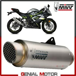 Mivv rC}t[ GP PRO `^Jbg KAWASAKI NINJA 125 2019 - 2024 p Mivv Exhaust Muffler GP PRO Titanium kat for KAWASAKI NINJA 125 2019 - 2024